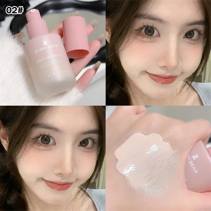 Richbear Airy Matte Foundation Hydrating Waterproof Sweatproof Oil Control Concealing Natural Luminous Holiday Gift - AliExpress 66