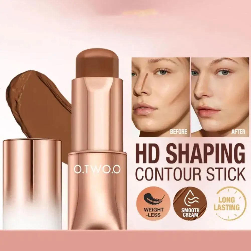 4 Colors Contour Stick Cream Long Lasting Lightweight Stick Face Concealer Bronzer Contouring Makeup Pen Easy to Sculpt