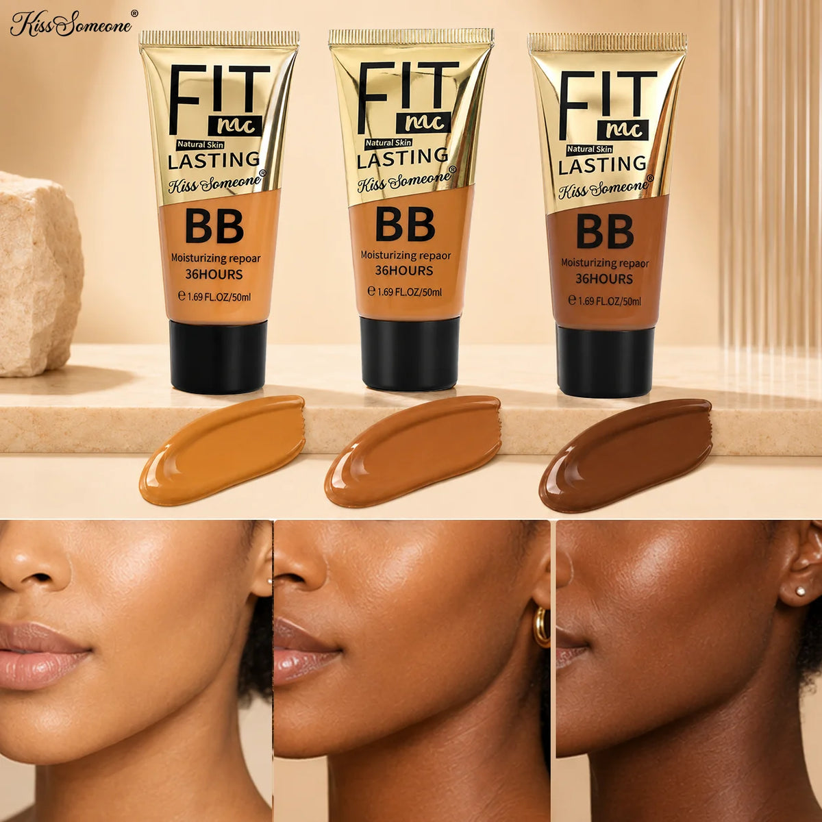 3pcs/1set Long lasting concealing, waterproof and moisturizing bb cream, liquid foundation, concealer, liquid foundation - AliExpress 66