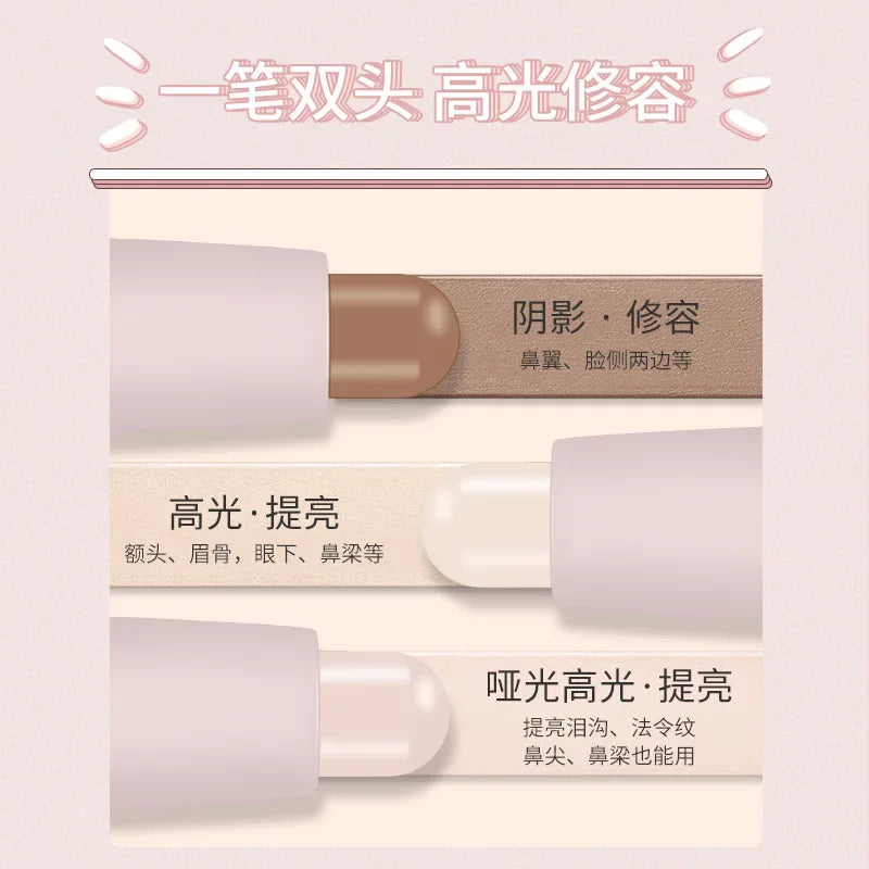 NOVO Double-Headed Highlighter Stick, Natural Color