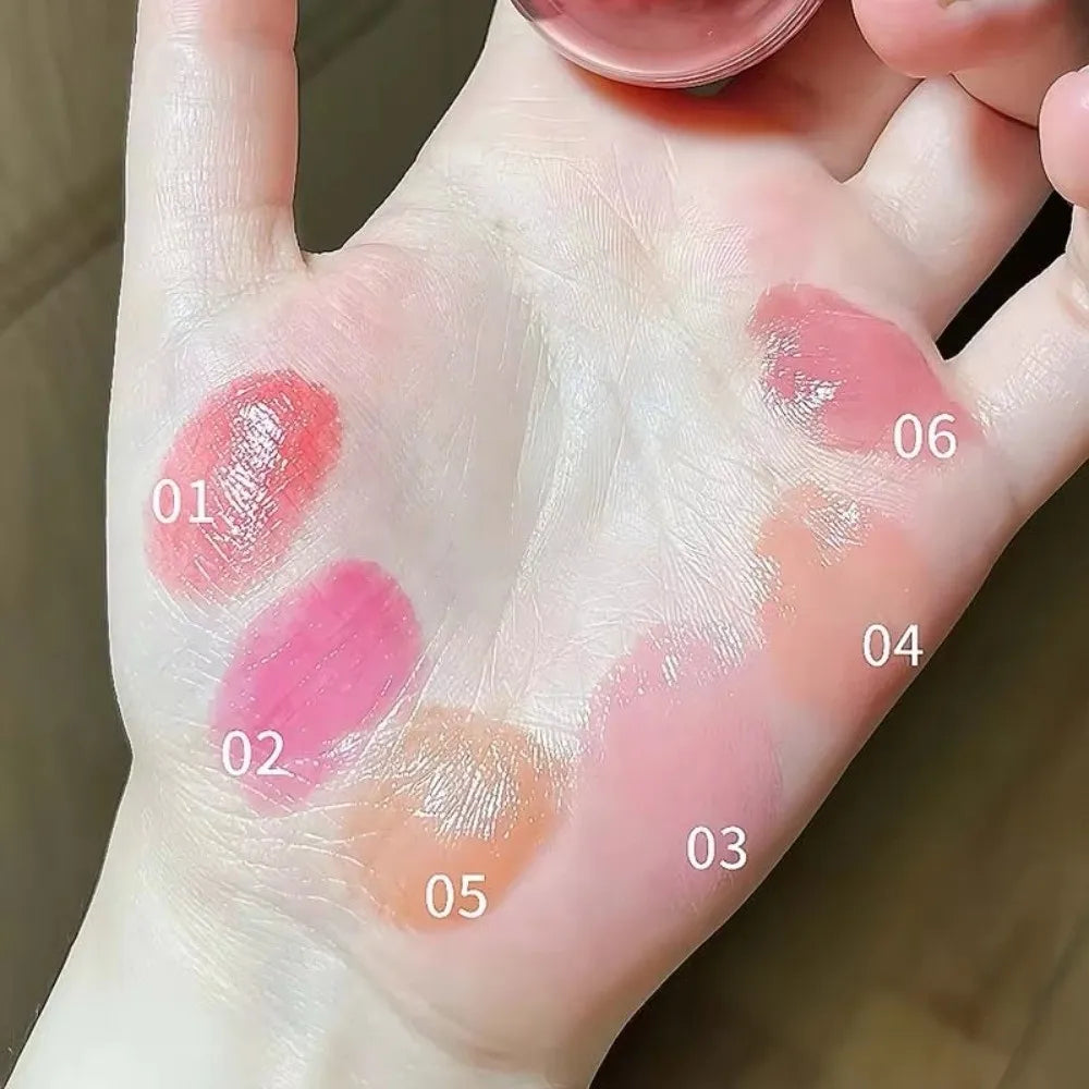Brightening Face Juice Blush Ball Multi-Use Easy Color Water Light Blusher Natural Redness Suitable for Lips and Cheeks