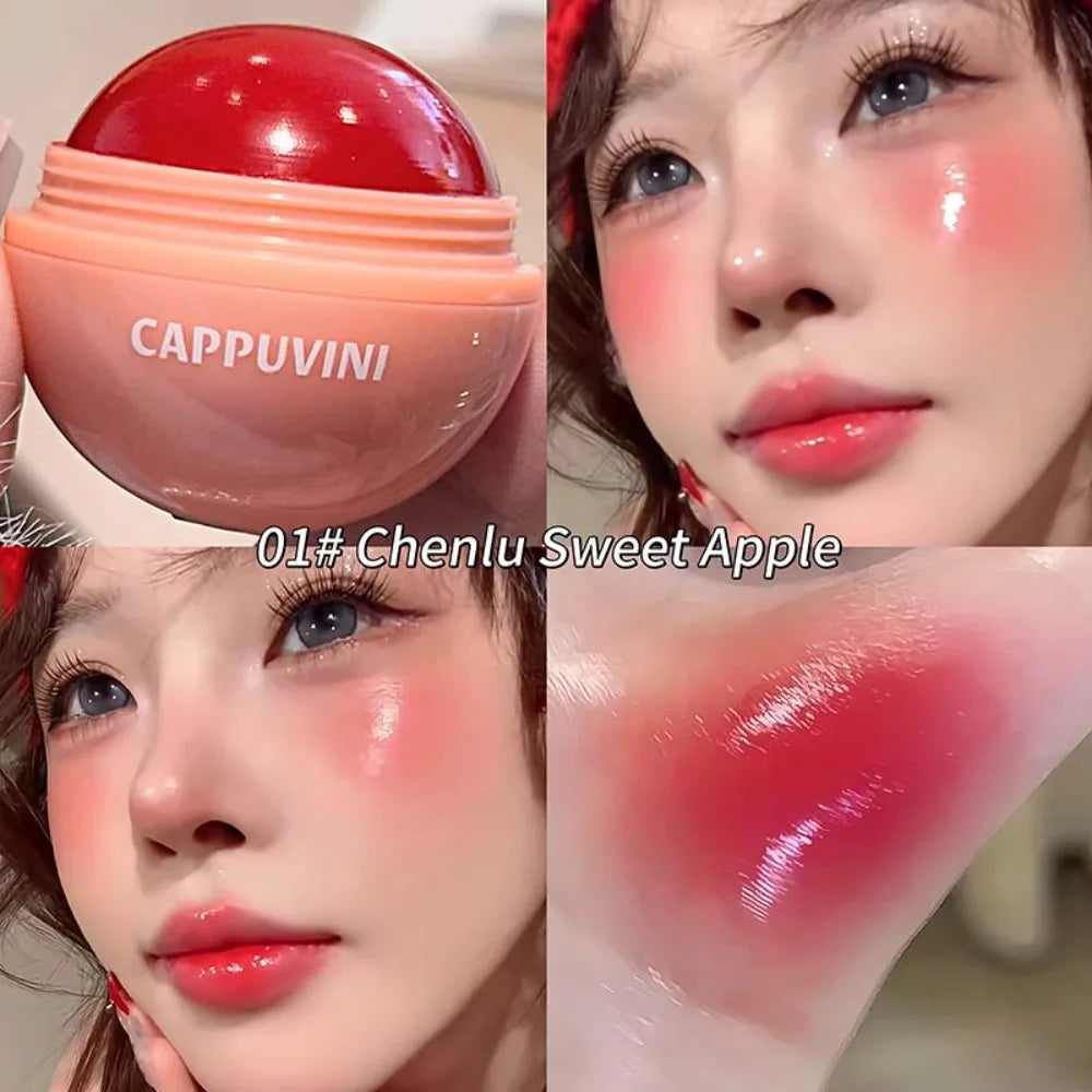 Juicy Blush Ball 3D Highlight & Natural Rosy Glow Long-Lasting Blush for a Flawless Makeup Lips & Rouge Face Brighten Contour - AliExpress 66