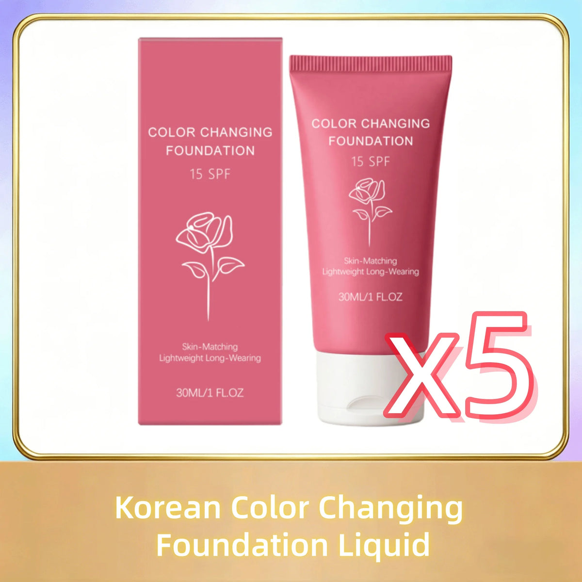 Korean Color Changing Foundation Liquid Automatically Adjusting Skin Tone Conceal Facial Skin Fine Flaw Daily Facial Makeup Base - AliExpress 66
