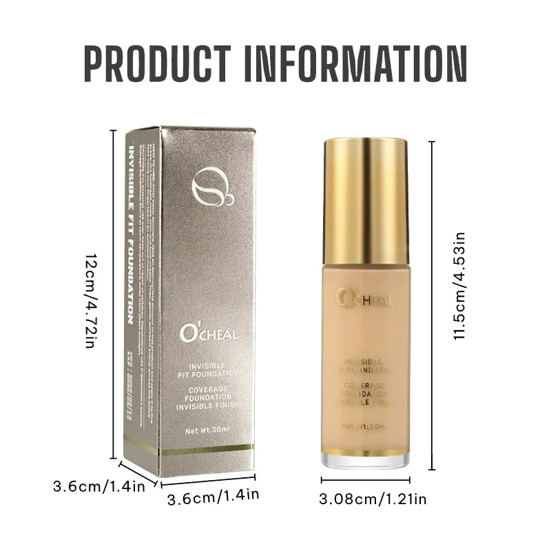 Waterproof Liquid Foundation Temperature Adjusting Oil Free Moisturizer Full Coverage Longwear Concealer Cream - AliExpress 66