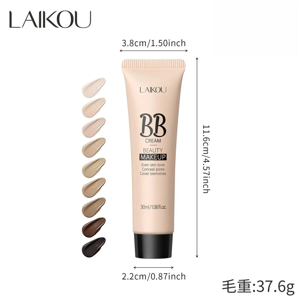 Natural Finish Foundation Cream 30ml Lightweight BB Cover Dark Circles Pores Oil Free Long Lasting Makeup Base - AliExpress 66