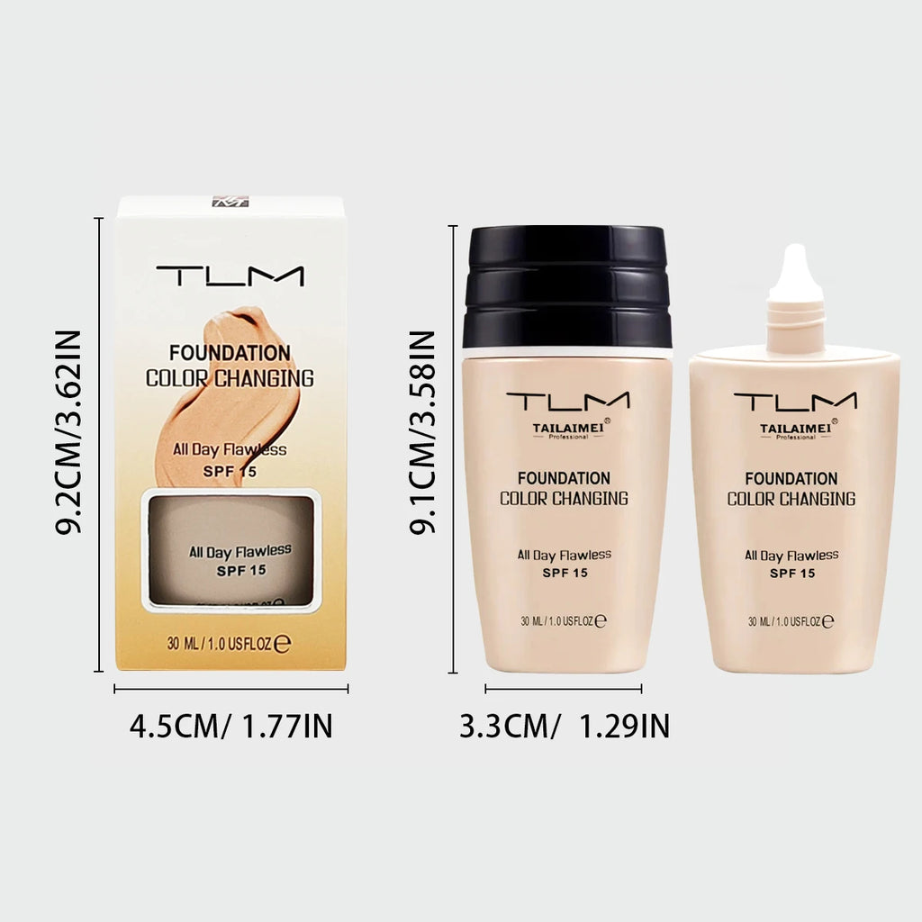 TAILAIMEI Foundation, Color Changing Formula, SPF15 Protection, Lightweight, Long-Lasting Makeup - AliExpress 66