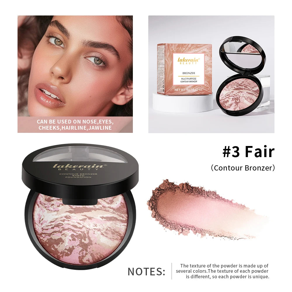 Demi Matte Natural Finish Baked Brighten Color Correcting Powder Foundation Buildable Light to Coverage Oil Control Makeup - AliExpress 66