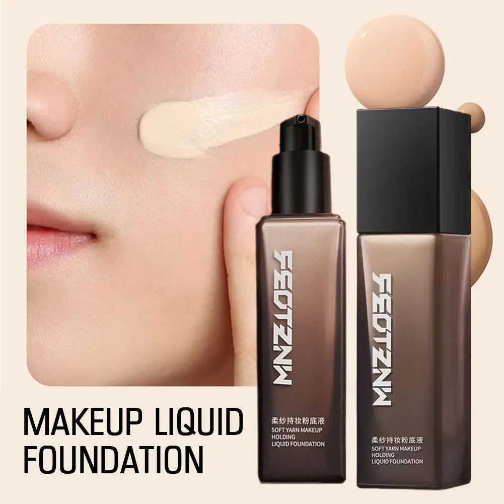 Feotznw Light Foundation - Complete, Long-Lasting, Moisturizing, Anti-Transfer and Oil Control, Suitable for All Skin Types
