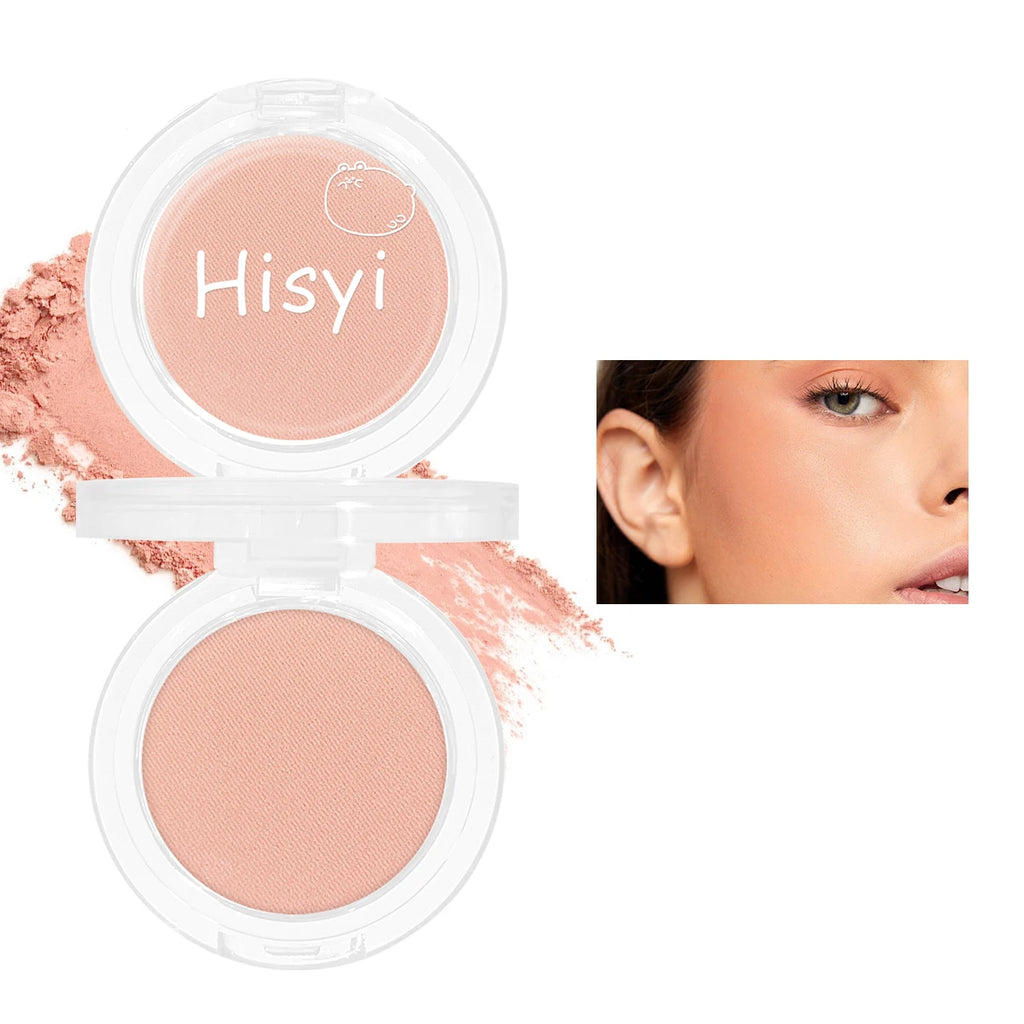 Daily single-color blush - Blush with a subtle wine-like sheen, fine glittering, natural color palette, pure makeup allure - AliExpress 66