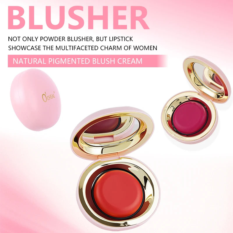 O'CHEAL Translucent Radiant Skin Blusher Four-Color Blush Lips And Cheeks Dual-Use Natural Brightening Long-Lasting Waterproof - AliExpress 66