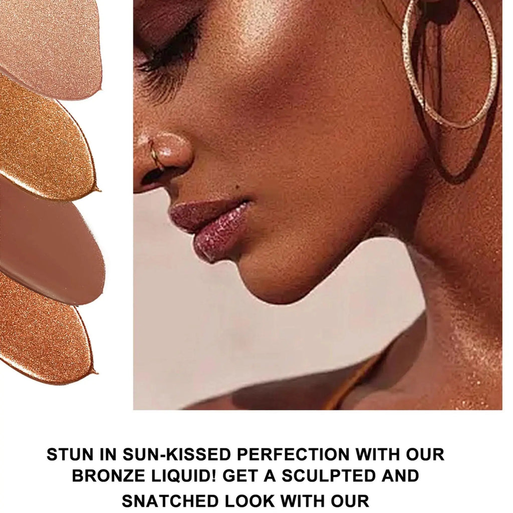 Matte Bronzer Liquid Makeup Waterproof Tanning Cream Body Oil Control Moisturizer Pearlescent Shine For Silky Skin Finish - AliExpress 66