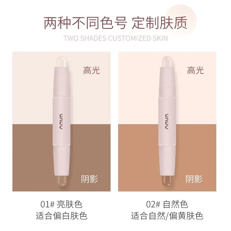 NOVO Double-Headed Highlighter Stick, Natural Color