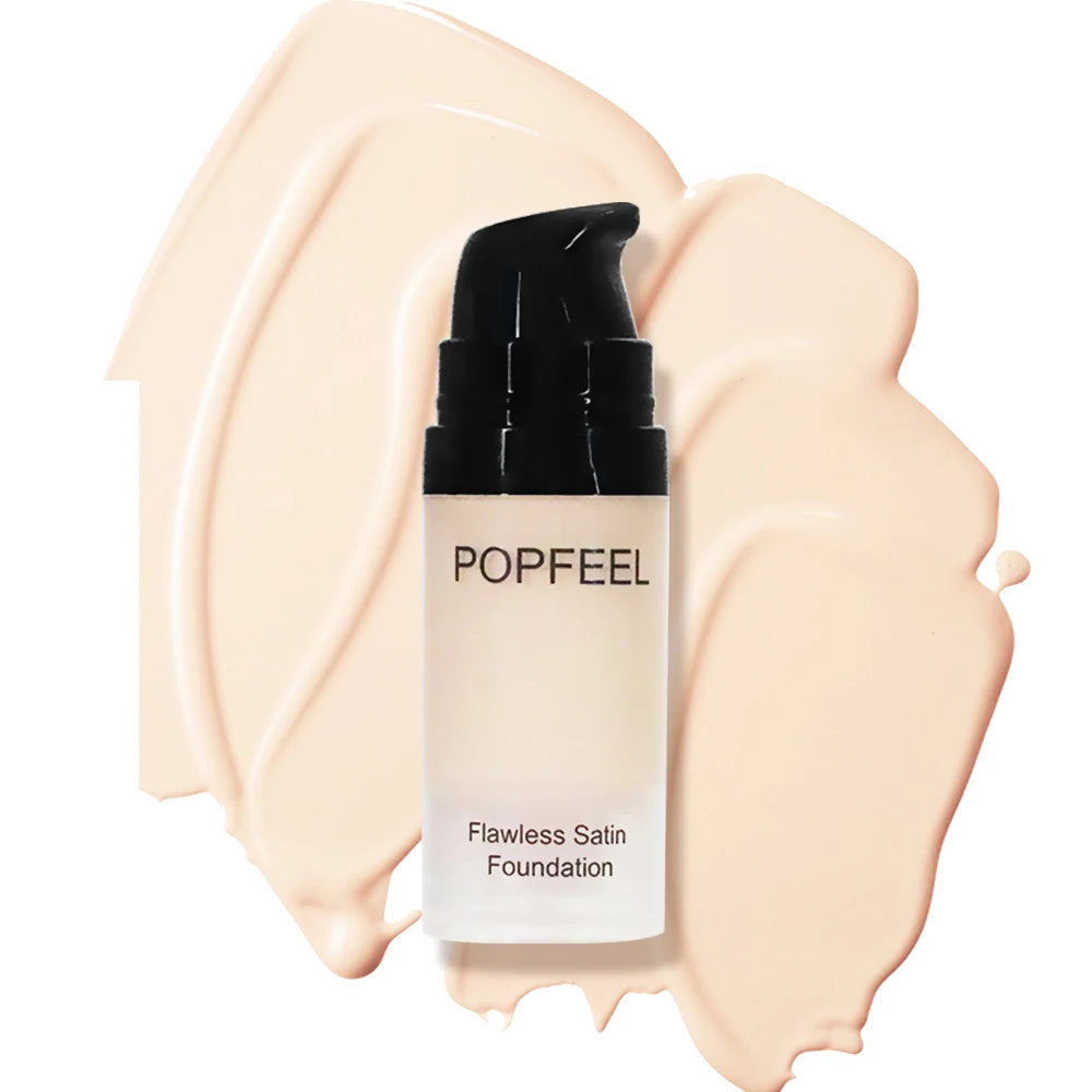 POPFEEL Flawless Satin Foundation, Full Coverage, Waterproof & Sweatproof, Long-Lasting for Perfect Base - AliExpress 66