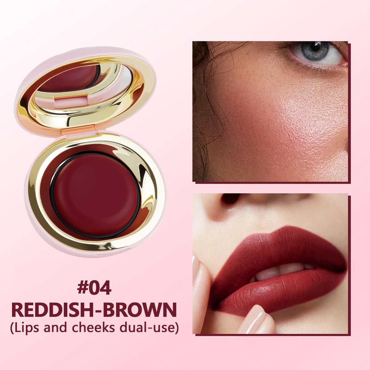 O'CHEAL Translucent Radiant Skin Blusher Four-Color Blush Lips And Cheeks Dual-Use Natural Brightening Long-Lasting Waterproof - AliExpress 66