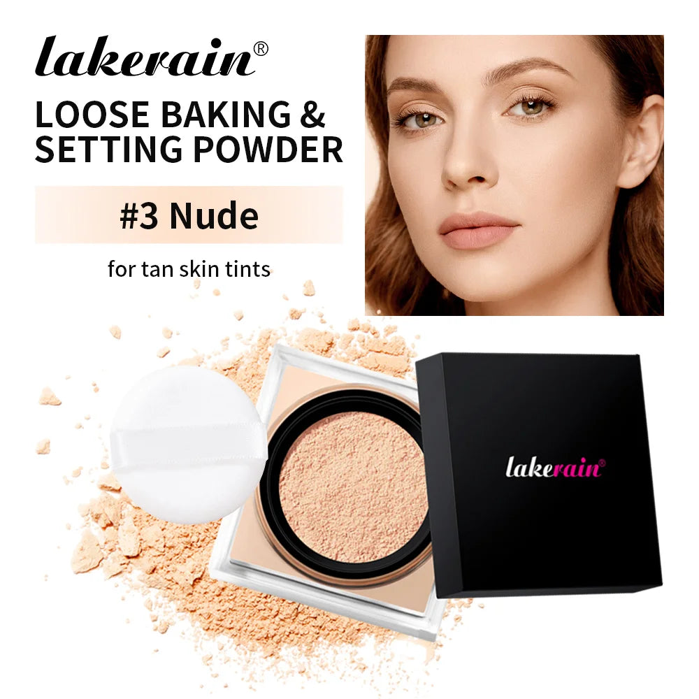 Loose Baking&Setting Powder and Puff Long Lasting Waterproof Oil Control Matte Setting Powder Natural Brightening Face Cosmetics - AliExpress 66