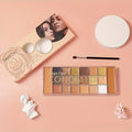 20-Color Concealer Palette with Small Brush Earth Tone Foundation Full Coverage Brightening Water-Resistant Makeup Tray - AliExpress 66