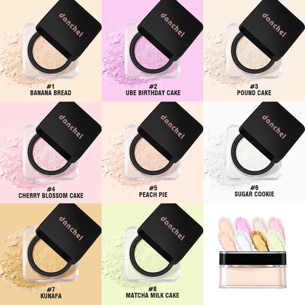 Matte Loose Setting Powder Oil Control Waterproof Brightening Long Wear Soft Texture Natural Face Cosmetics Daily Woman Makeup