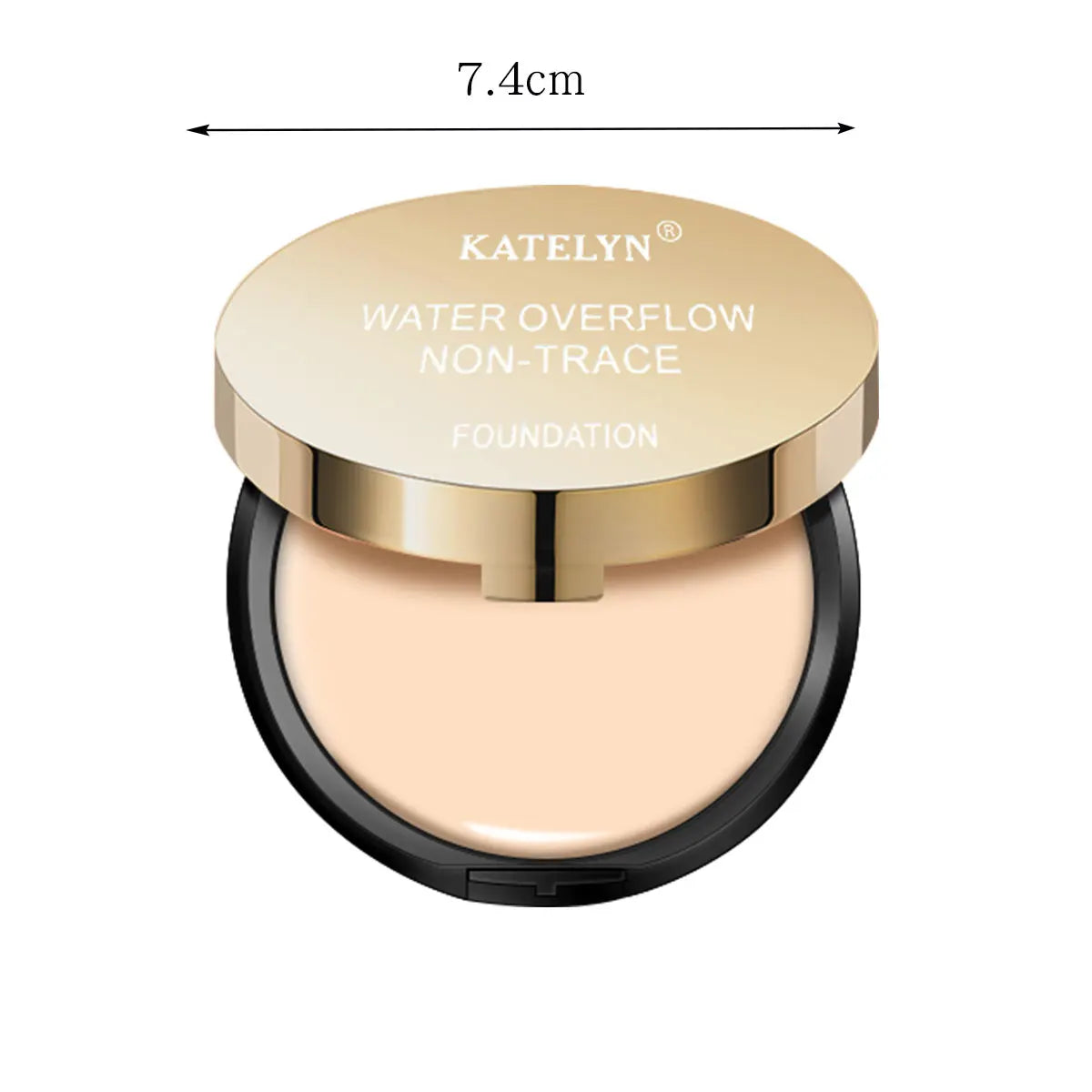 KATELYN Long-Lasting Full Coverage Conceal Foundation Cream Makeup Waterproof Sweatproof Oil-Control CC Cream for Natural Look