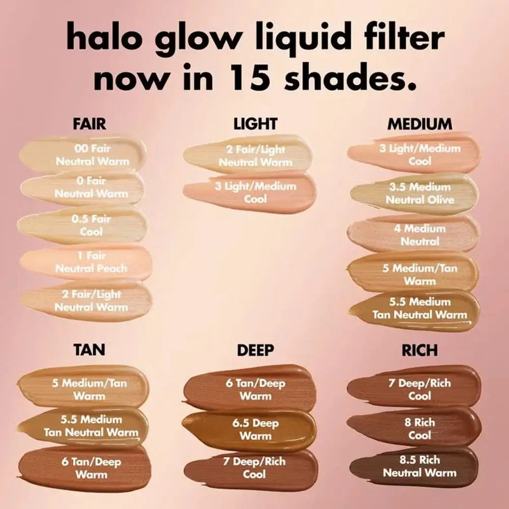 Halo Glow Liquid Filter Glow Booster for Radiant All Skin Types 31.5ml E.l.f. Multifunctional Efficient Full Coverage Concealer - AliExpress 66