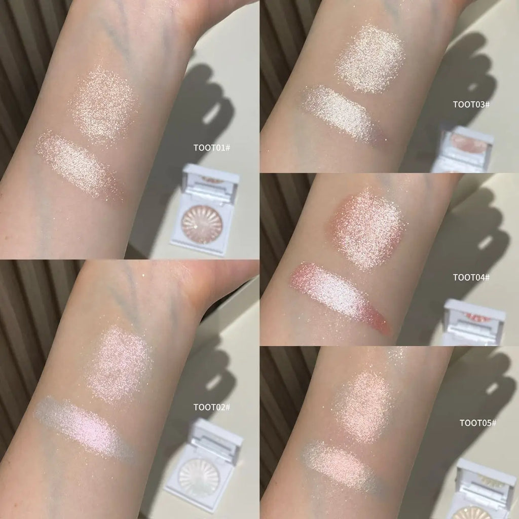 Soft Light Diamond Highlighter Shimmer Glow Face Illuminator Smooth Long Lasting Brightening Cheek Makeup Multiple Shades - AliExpress 66