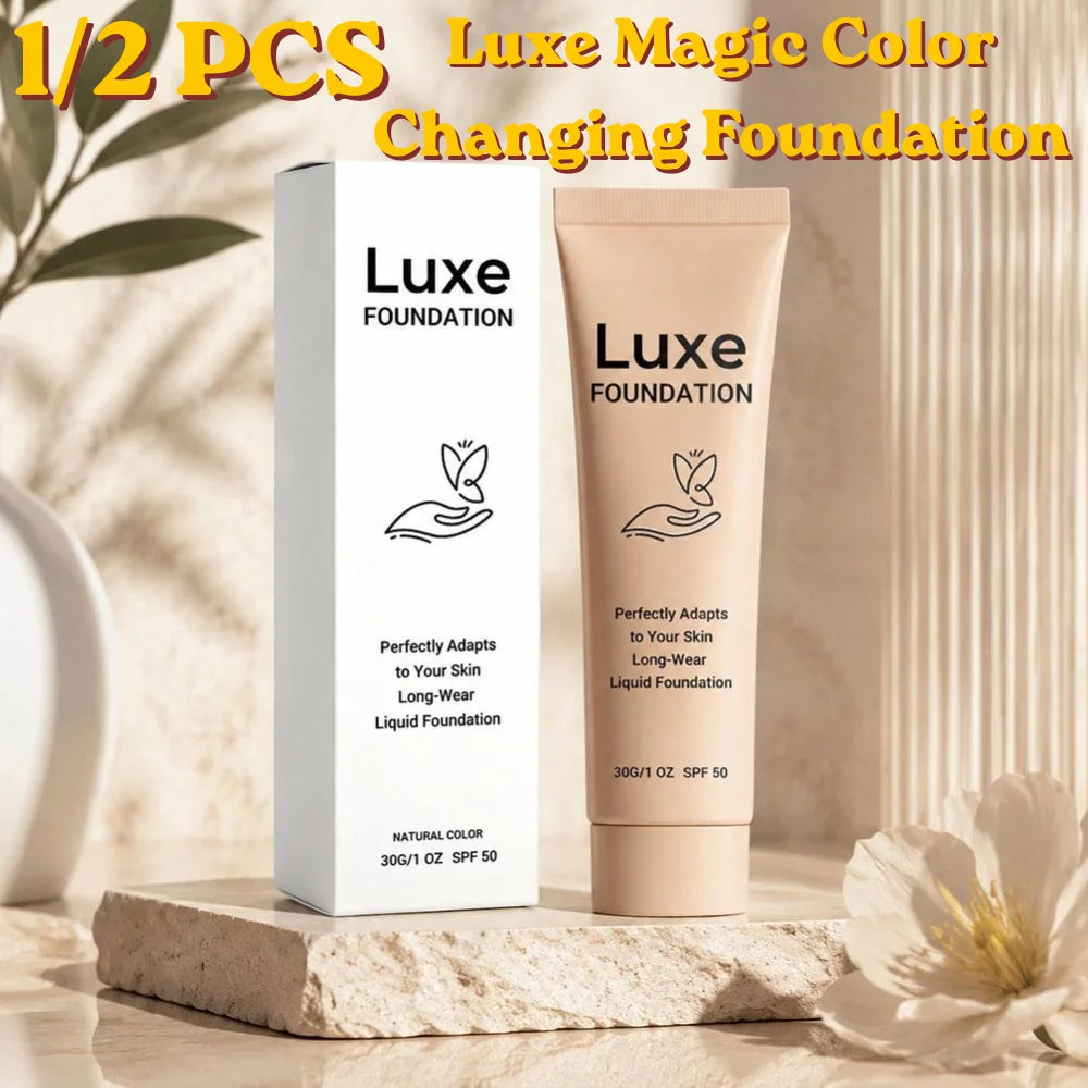 Luxe Magic Color Changing Foundation Waterproof Sweatproof Natural Coverage Non-Fade Long Lasting Moisturizing Cream - AliExpress 66
