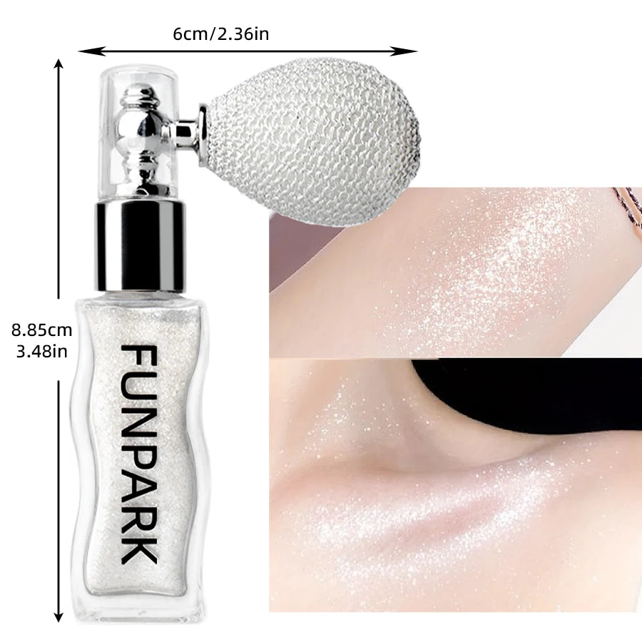 1PC Highlighter Powder Brightens The Whole Body Sparking Face Korean Makeup Lasting Pearlescent White Brown Silver Cosmetics - AliExpress 66