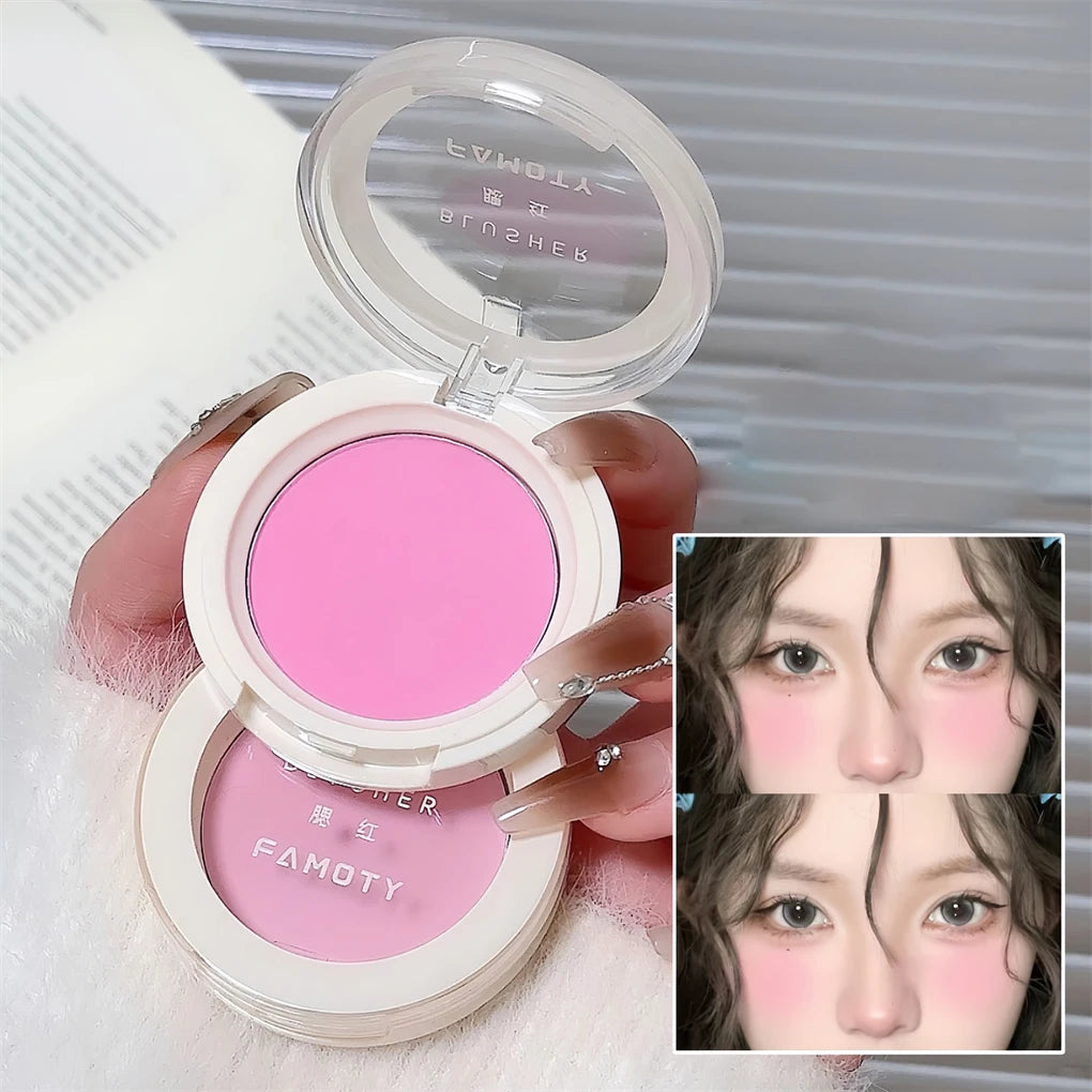 Monochrome Milk Peach Face Blush Pallete Mineral Pigment Cheek Blusher Powder Makeup Professional Contour Shadow Pink Blusher - AliExpress 66