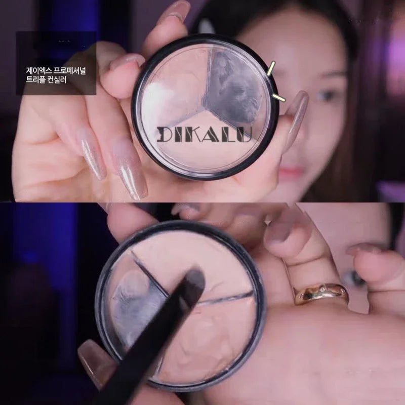 3 Colors Concealer Cream, Full Coverage Dark Circles Acne Scars Spots Tear Trough Concealer, Hydrating Brightening Face Makeup - AliExpress 66