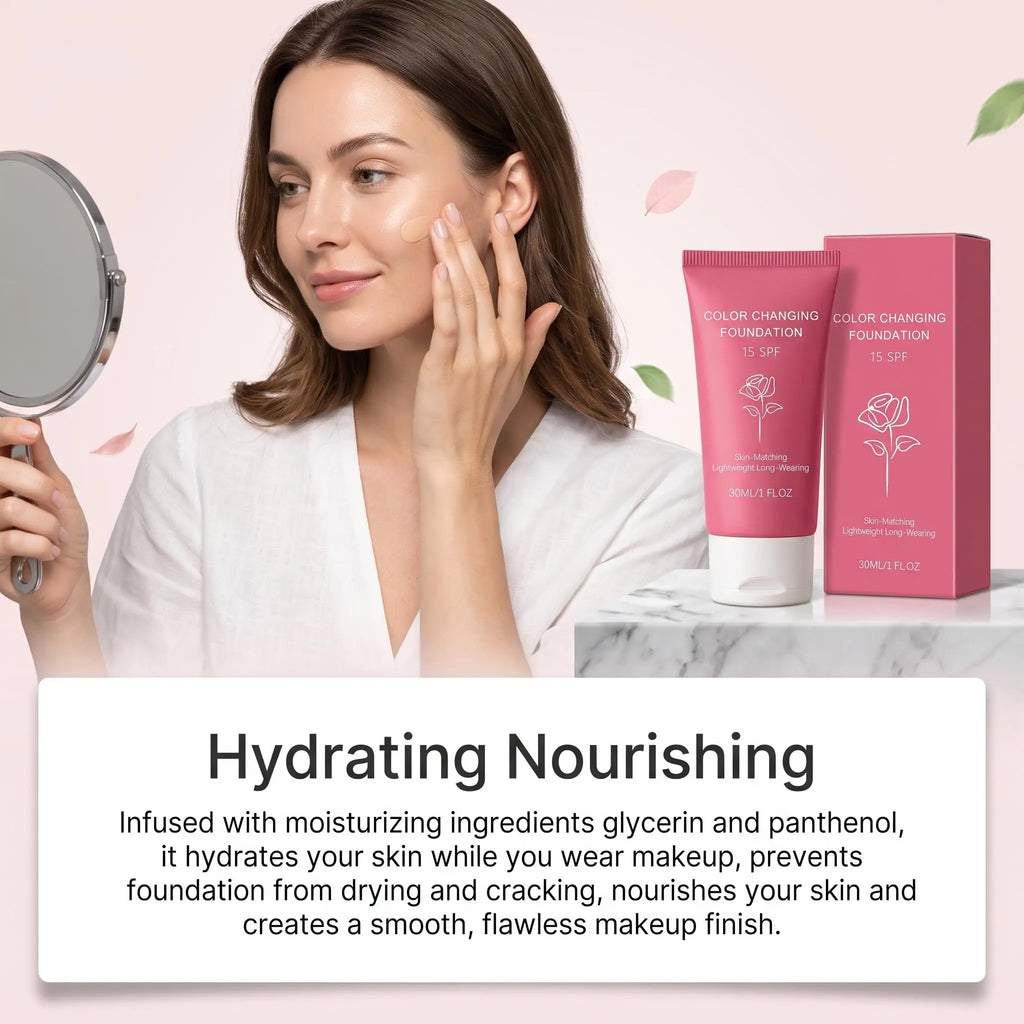 Korean Color Changing Foundation Liquid Automatically Adjusting Skin Tone Conceal Facial Skin Fine Flaw Daily Facial Makeup Base - AliExpress 66
