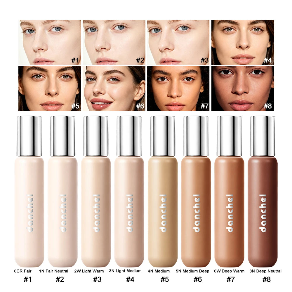 8 Shade Full Coverage Concealer Liquid Foundation Perfector Concealer Makeup High Coverage Base Makeup Cushion Foundation Cream - AliExpress 66