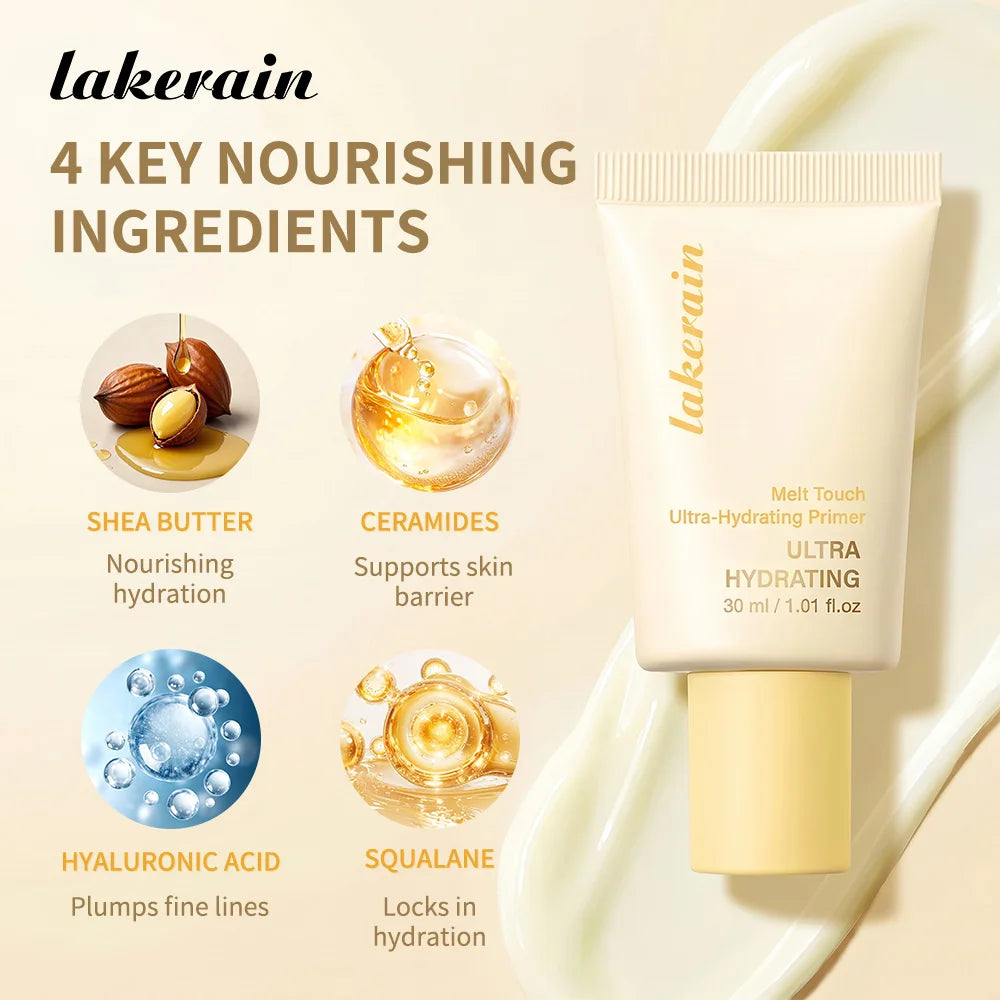 Butter Moisturising Primer Correct Rough Pore Deep Hydration Dewy Glass Effect Base Makeup Primer£¬Moisturizer£¬Serum 3-in-1 Base