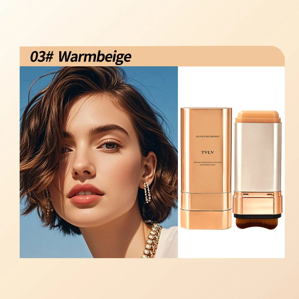 2 Pcs Set Double-End Foundation Stick,Long-Lasting Transfer-Resistant,Long-Wearing Coverage,Creates A Natural Makeup Look