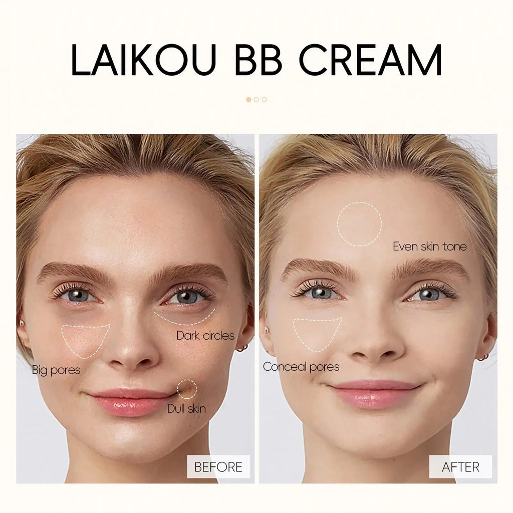 Natural Finish Foundation Cream 30ml Lightweight BB Cover Dark Circles Pores Oil Free Long Lasting Makeup Base - AliExpress 66