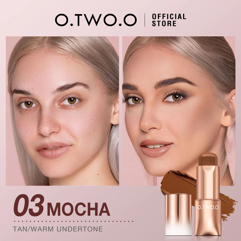O.TWO.O Contour Stick Cream Long-wear Lightweight Brighten Stick Easy to Sculpt Face Concealer Bronzer Contouring Makeup Pen - AliExpress 66