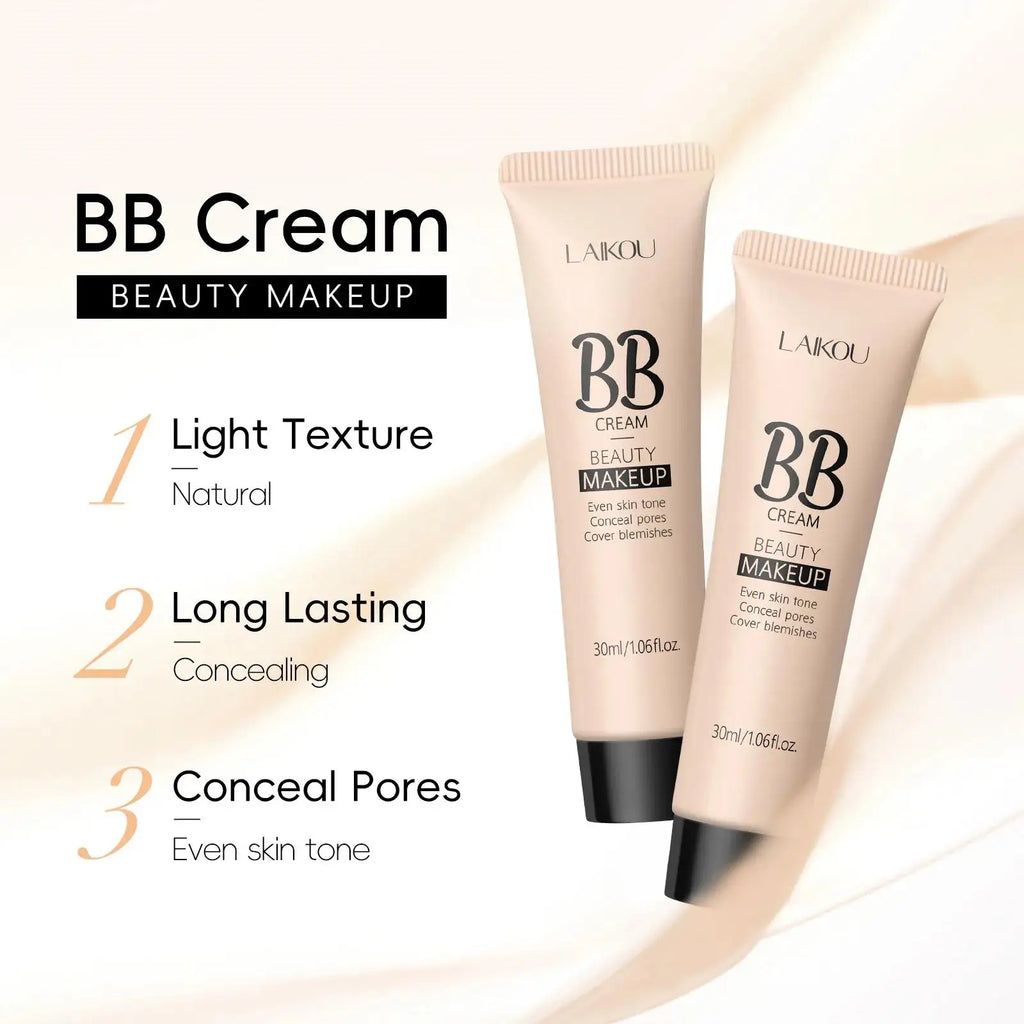Natural Finish Foundation Cream 30ml Lightweight BB Cover Dark Circles Pores Oil Free Long Lasting Makeup Base - AliExpress 66