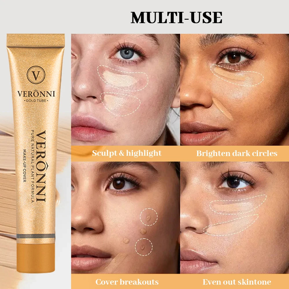 14 Color Concealer with a Flexible Concealer Moisturizing Liquid Foundation to Cover Dark Circles Tear Trough Nasolabial Folds a - AliExpress 66