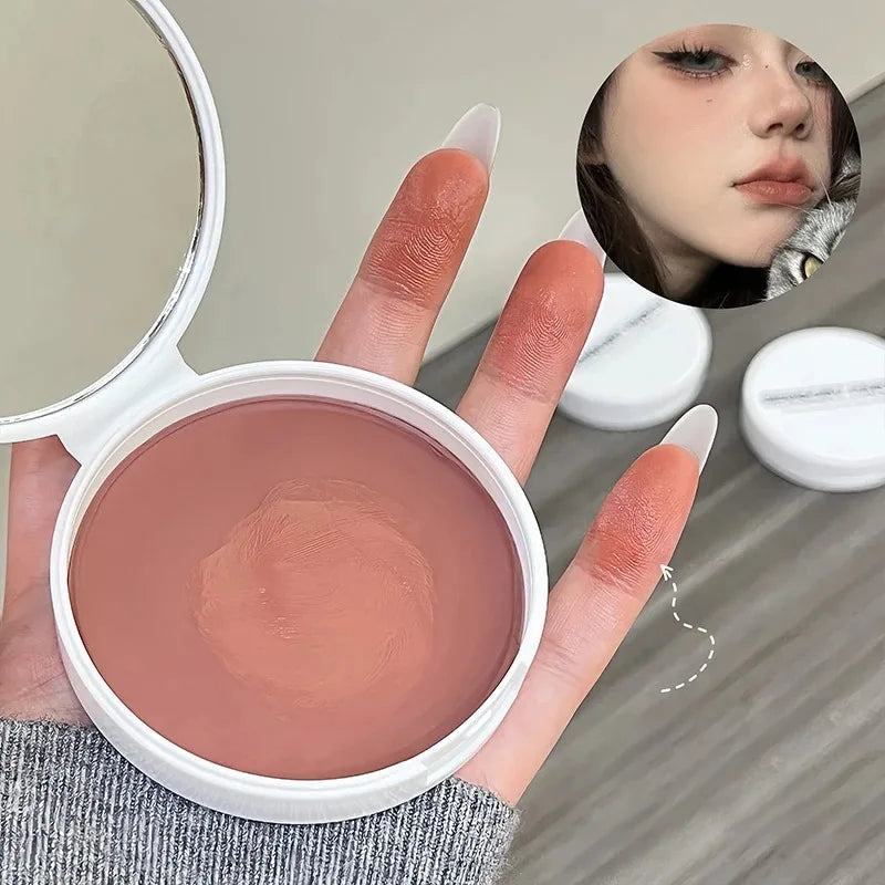Mousse Lip and Cheek Balm Red Brown Korean Style Matte Blush & Lip Tint Cream High Pigment Moisturizing Lasting Blusher Makeup - AliExpress 66