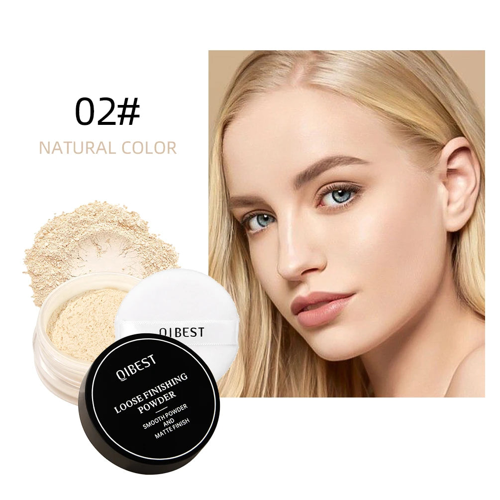 QIBEST Professional Matte Loose Powder Face Setting Powder Waterproof Oil Control Full Coverage Makeup Translucent Styling Fixer - AliExpress 66