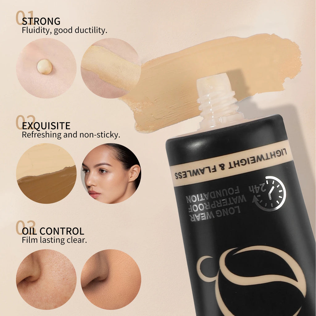Ocheal 60g Full Coverage Foundation Cream Bronze Long Lasting Face Care Matte Sheer Liquid Concealer Contouring Makeup Cosmetics - AliExpress 66