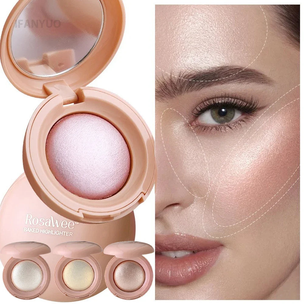 6 Colors 3D Face Brighten Highlighter Smooth Texture Face Contour Pearlescent Shimmer Highlighter Palette Concealer Makeup Tool - AliExpress 66