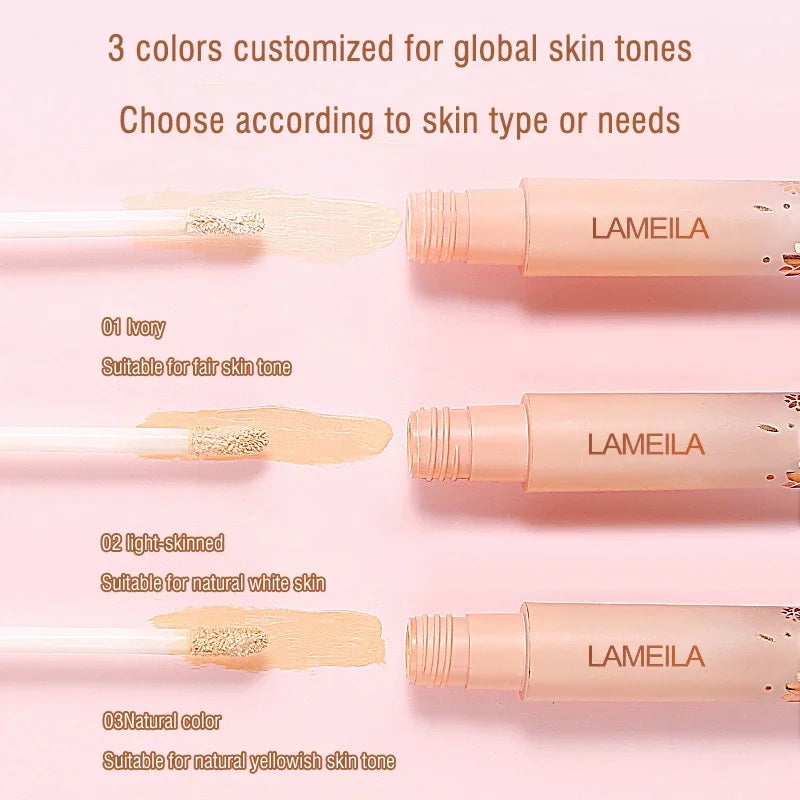 Eyes Face Concealer Liquid Cover Dark Circles Acne Natural Make up Effect Anti cernes Base Foundation Cream Cosmetics