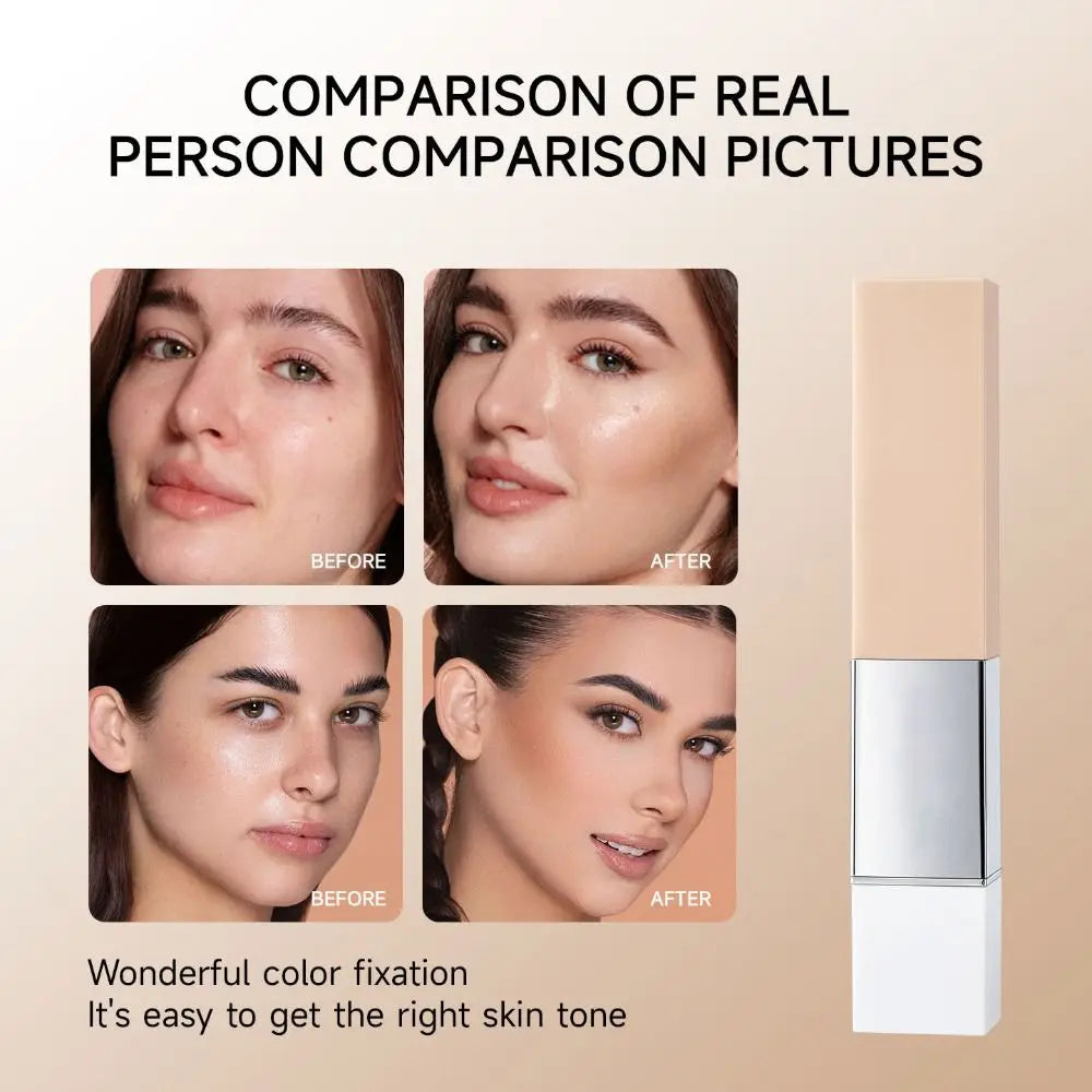 New Waterproof Color Changing Cream Stick Oil-Control Matte Concealer Cream Stick Sweat Proof Full Coverage Face Cream Stick - AliExpress 66