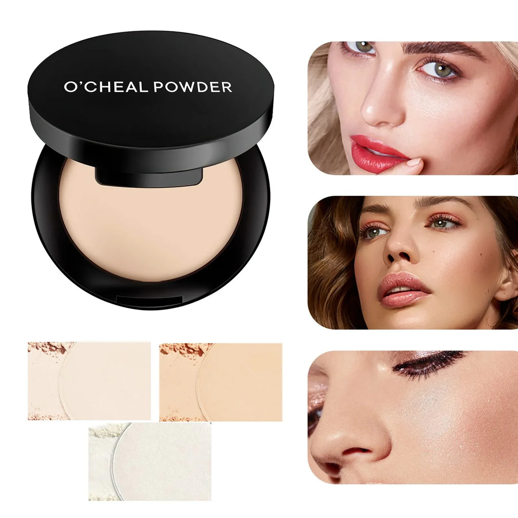 OCHEAL Concealer Contour Powder Oil Control Hydrating Setting Foundation Waterproof Sweatproof Sheer MatteCompact for Women Girl - AliExpress 66