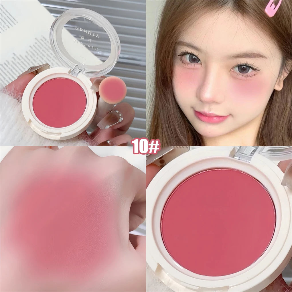 Monochrome Milk Peach Face Blush Pallete Mineral Pigment Cheek Blusher Powder Makeup Professional Contour Shadow Pink Blusher - AliExpress 66