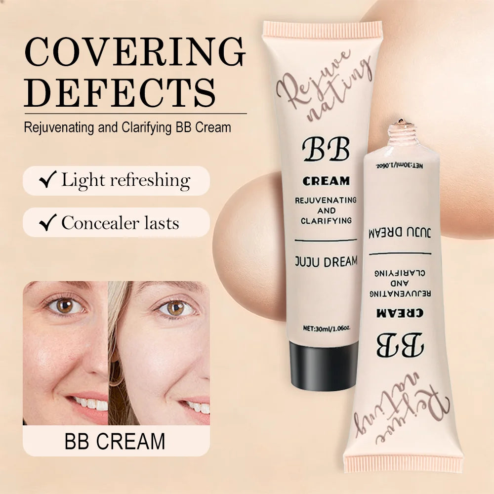 Natural Full?Coverage Foundation, Conceal Pores Even Skin Tone Clarifying Facial Makeup Base for Women,Halloween Christmas gift
