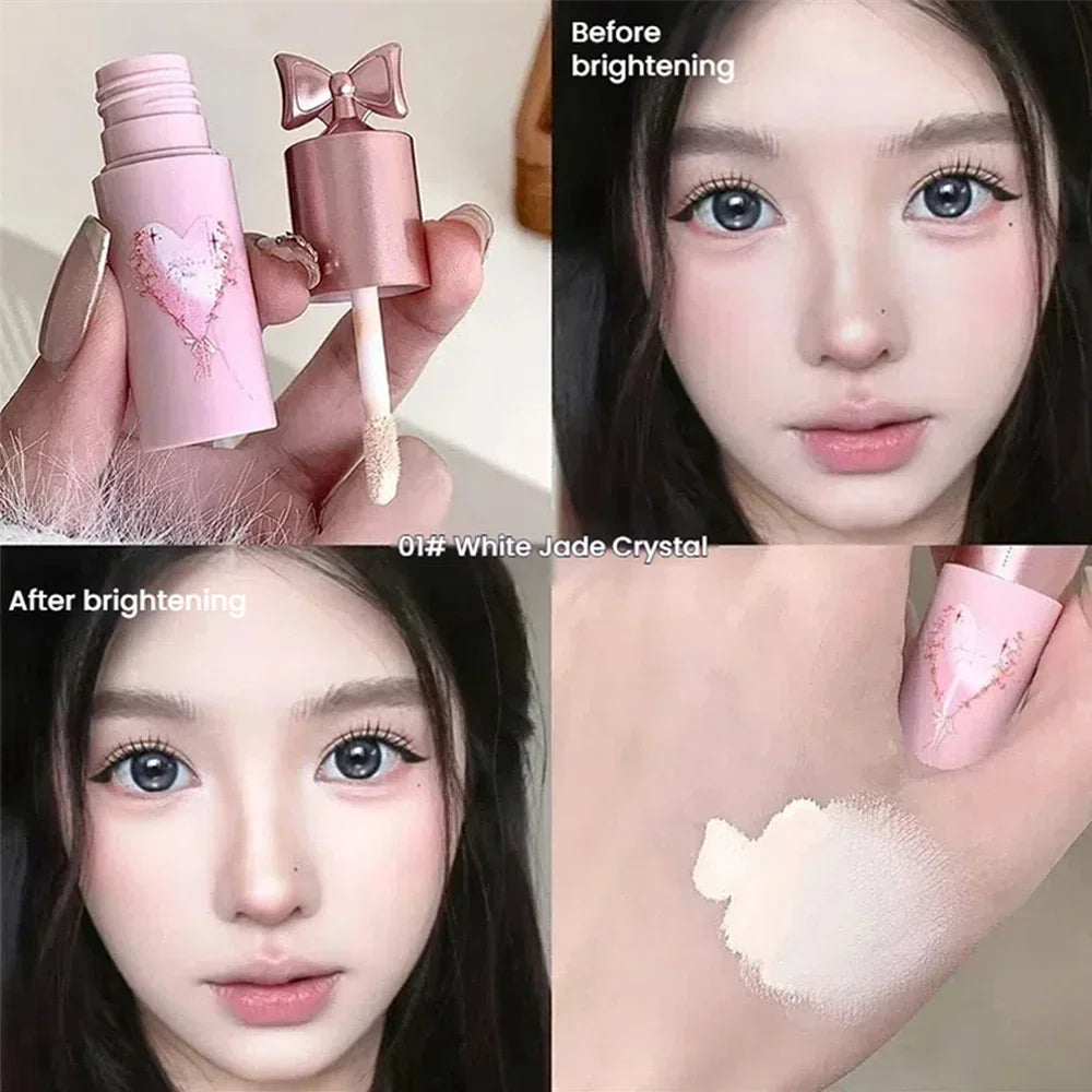 Lightweight Brightening Concealer Liquid, Matte Highlighter & Contour Stick, Natural Full Coverage Face Makeup for Dark Circles