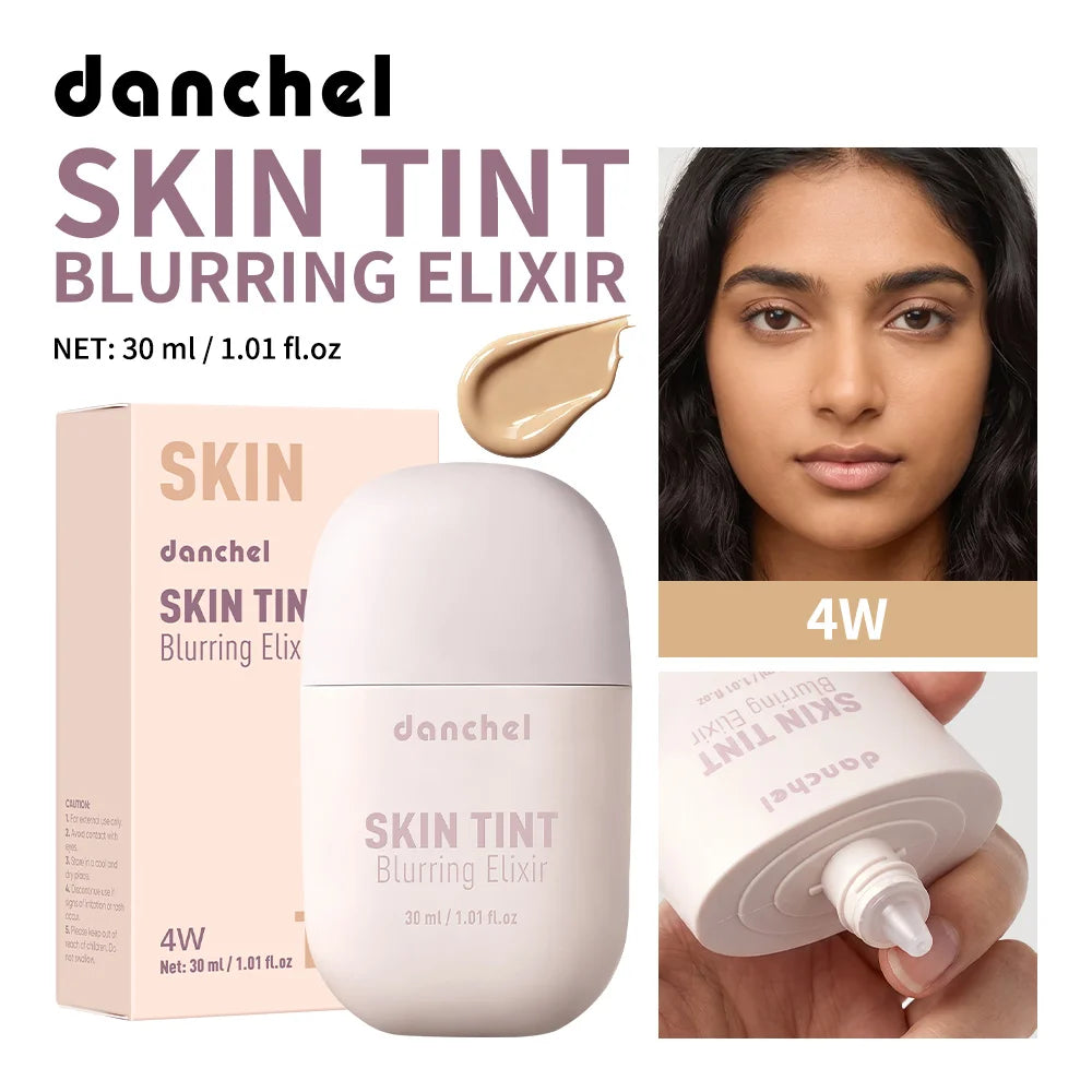 Skin Tint Blurring Elixir Hide Pores Fine Lines Even Skin Tone 12h Long-lasting Natural Finish Lightweight Breathable Skin Tint