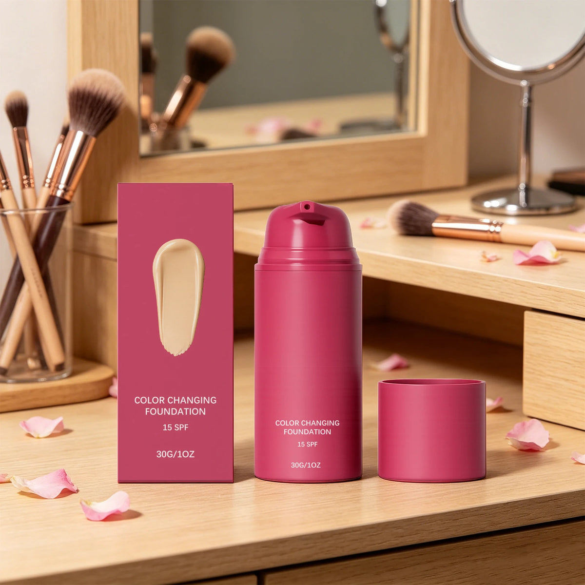 Color Changing Foundation Natural Color Spf15 Sun Protection Makeup Full Coverage Even Skin Tone Lightweight Moisturizing Makeup - AliExpress 66
