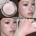 Kakashow relief high gloss powder delicate ointment, purple orange silver shimmer, suitable for women's date party makeup