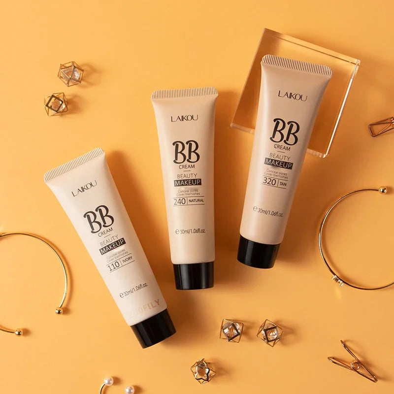 LAIKOU BB Cream 18 Hour Longlasting Liquid Foundation Waterproof Anti-acne Marks Flawless Natural Face Base Makeup Moisturize - AliExpress 66